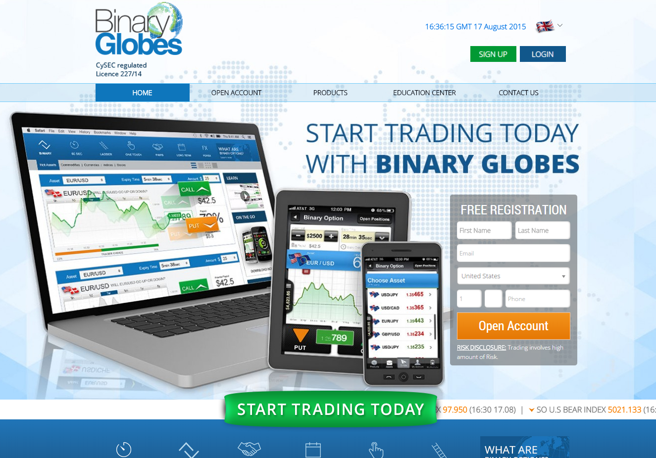 Pilihan Perduaan Broker untuk Peniaga Amerika - AS Diterima! platform pilihan binari usa